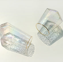 Load image into Gallery viewer, Handcrafted Iridescent Glass with Gold Rim – Elegant Decorative Drinkware, Unique Glassware Gift