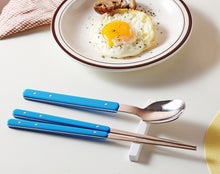 Load image into Gallery viewer, Casabello Vibrant Handle Cutlery Set Premium 304 Stainless Steel Flatware with Vibrant Polka Dot Handles, Durable & Elegant Tableware for Stylish Dining