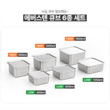 Load image into Gallery viewer, Small 2Packs , 304 Stainless Steel Food Storage Container with Lids(400+600 ml)