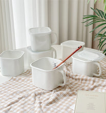 Load image into Gallery viewer, Enamel Pot & Refrigerating Containers with Cap White, Food storage, Food container