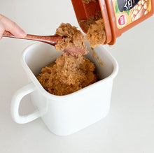 Load image into Gallery viewer, Enamel Pot & Refrigerating Containers with Cap White, Food storage, Food container