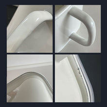 Load image into Gallery viewer, Enamel Pot & Refrigerating Containers with Cap White, Food storage, Food container