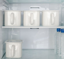 Load image into Gallery viewer, Enamel Pot & Refrigerating Containers with Cap White, Food storage, Food container