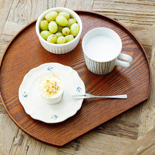 Load image into Gallery viewer, Half-moon Tray with Ash wood & Natural Lacquer