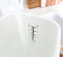 Load image into Gallery viewer, Enamel Pot & Refrigerating Containers with Cap White, Food storage, Food container