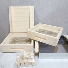 Load image into Gallery viewer, Cypress Steamer Square 2Tier with locking rabbet joints (Hinoki Steamer)
