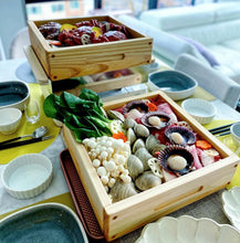 Load image into Gallery viewer, Cypress Steamer Square 2Tier with locking rabbet joints (Hinoki Steamer)