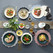 Load image into Gallery viewer, LIANA Silicone Round Placemats for Dining Table
