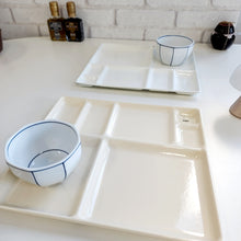 Load image into Gallery viewer, Porcelain Enamel Divided Plates