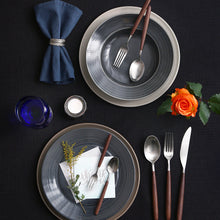 Load image into Gallery viewer, Premium Walnut wood Handle Flatware set