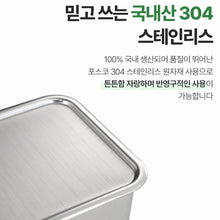 Load image into Gallery viewer, Small  2Packs , 304 Stainless Steel Food Storage Container with Lids(400+600 ml)
