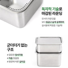 Load image into Gallery viewer, Small  2Packs , 304 Stainless Steel Food Storage Container with Lids(400+600 ml)
