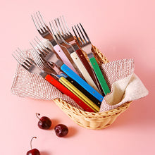 Load image into Gallery viewer, Casabello Vibrant Handle Cutlery Set  Premium 304 Stainless Steel Flatware with Vibrant Polka Dot Handles, Durable &amp; Elegant Tableware for Stylish Dining
