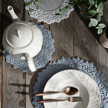 Load image into Gallery viewer, LIANA Silicone Round Placemats for Dining Table
