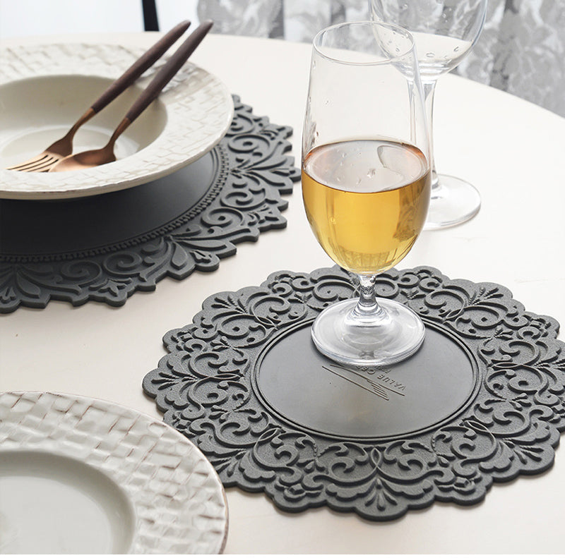 Round Silicone Heat Resistant Dining Table Mat, Size: 35cm at Rs 45/piece  in Noida