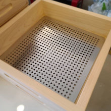 Load image into Gallery viewer, Cypress Steamer Square 2Tier with locking rabbet joints (Hinoki Steamer)
