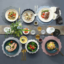 Load image into Gallery viewer, LIANA Silicone Round Placemats for Dining Table
